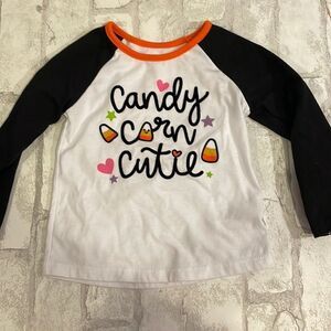 Girls Candy Corn Cutie Long Sleeve Tee Size 2T